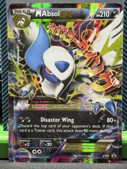 Pokemon TCG M Absol EX XY63 XY Black Star Promo Card LP - Image 1