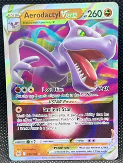 Pokemon TCG Aerodactyl VSTAR Ultra Rare Card 093/196 Lost Origin - Image 1