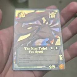 Naruto CCG The Nine-Tailed Fox Spirit 1st Edition Holo Ninja Card 153 (2002) - Image 3