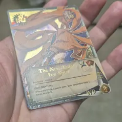 Naruto CCG The Nine-Tailed Fox Spirit 1st Edition Holo Ninja Card 153 (2002) - Image 4