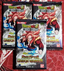 Dragon Ball Super Card Game TCG Unison Warrior Series New Sealed Packs x3 - Image 1