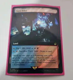 Fiery Islet (Extended Art) (Surge Foil) Universes Beyond: Doctor Who Foil - Image 1