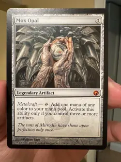 Mtg Mox Opal Scars of Mirrodin Light Play - Image 1