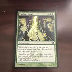 Magic: The Gathering Viridian Revel Enchantment Scars of Mirrodin Green Uncommon - Image 1
