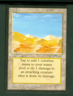 DESERT Arabian Nights common Magic the Gathering Unplayed Near Mint - Image 1