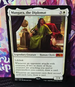 magic the gathering - Mangara, the Diplomat - Legendary Creature - Human Cleric - Image 1