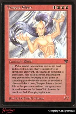 1994 Magic: The Gathering Legends #NNO Tempest Efreet R - Image 1