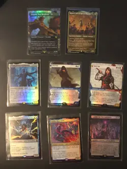 Lot of 14, MTG Magic The Gathering Foil Rare Mix Lot Fin LTR ACR - Image 1