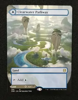 MTG Clearwater Pathway / Murkwater Pathway - Ext Art - ZNR 286 NM/Never Played - Image 1