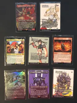 Lot of 14, MTG Final Fantasy 2 Mythic 12 Full Art Rare Yuna Hope Yuffie Kisaragi - Image 1