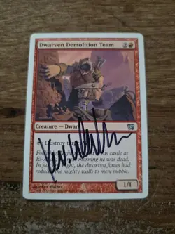 Dwarven Demolition Team Artist Proof SIGNED By Kev Walker Magic The Gathering - Image 1