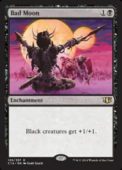 MTG - 4 x Bad Moon - Playset 4x x4 - Commander 2014 Regular NM - Image 1