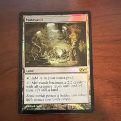 Wizards Mutavault Rare Land Core Set 2014 M14 Foil Magic: The Gathering - Image 1