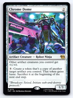 MTG Chrome Dome Normal R Teenage Mutant Ninja Turtles TMT 172 NM Magic - Image 1