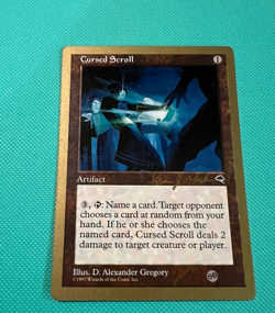 Cursed Scroll - World Championships - 1998 - MTG - Magic the Gathering - Image 1