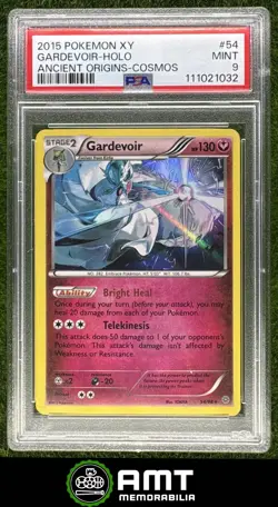 Gardevoir Holo PSA 9 2015 Pokemon XY Ancient Origins Cosmos #54/98 1032 - Image 1