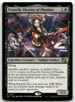 Evereth, Viceroy of Plunder (Anime) #41 MTG Foundations Jumpstart M/NM X1 - Image 1