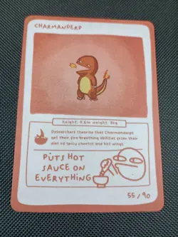 Charmanderp (Charmander) 55/90 - Pokedoodles Set 1 Fan Art- Pokemon - Image 1