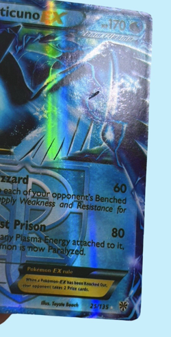 Articuno EX - 25/135 - Pokemon Plasma Storm Black & White Ultra Rare LP - Image 3