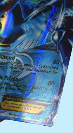 Articuno EX - 25/135 - Pokemon Plasma Storm Black & White Ultra Rare LP - Image 4