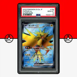 Pokemon PSA 10 Zapdos ex 194/165 SR sv2a 151 Japanese - Image 1