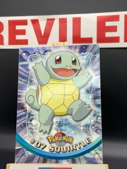 1999 Topps Pokemon Squirtle #07 TV Animation Blue Logo Series 1 Non Holo - HP - Image 2
