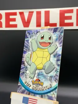 1999 Topps Pokemon Squirtle #07 TV Animation Blue Logo Series 1 Non Holo - HP - Image 3