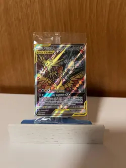 Pokemon Moltres Zapdos Articuno GX SM210 Stained Glass Promo Sealed Hidden Fates - Image 1