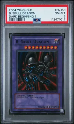 2004 YU-GI-OH! DARK BEGINNING 1 #EN153 B. SKULL DRAGON PSA 8 - Image 1