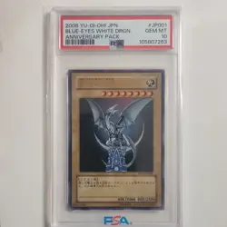 Konami Yu-Gi-Oh! Blue-Eyes White Dragon Anniversary Pack JPN #JP001 PSA 10 2008 - Image 1