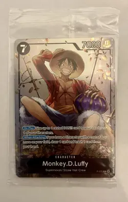 P-075 Monkey.D.Luffy Promo Card TS-02 Tin Set 02 ENGLISH SEALED - Image 3
