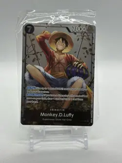 Monkey D. Luffy (Tin Pack Set Vol 2) P-075 One Piece Promotion Cards Foil SEALED - Image 1