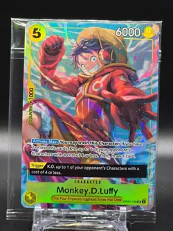 One Piece Monkey D Luffy #OP07-109 Sealed Promo Card (G) - Image 1