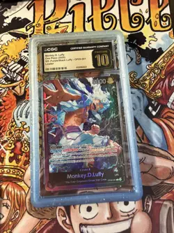 2025 One Piece TCG Monkey.D.Luffy ST26 OP09-061 Leader FOIL PRISTINE 10 - Image 2