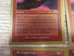 4x Arc Lightning - World Championship Deck WCD - NM/EX - English - MTG - Image 2