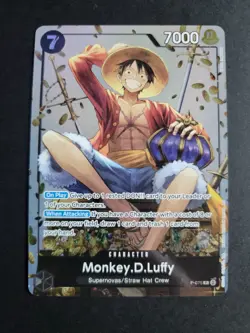 Monkey D Luffy P-075 Tin Promo OP13 One Piece Carrying on His Will - Image 1