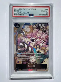 Perona Alternate Art OP06-093 PSA 10 ONE PIECE ENGLISH - Image 1