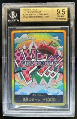 2025 One Piece The Best Premium Booster Japanese DON!! Super Alt Art NNO BGS 9.5 - Image 1