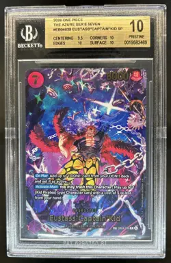 2026 One Piece Eustass Captain Kid Special Alt Art #EB04-039 BGS 10 - Image 1