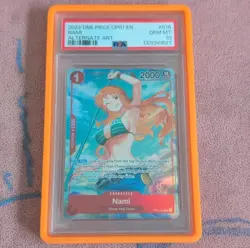 One Piece Nami OP01-016 Romance Dawn Alternate Art Alpha PSA 10 - Image 1