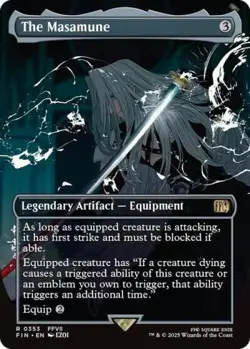 The Masamune (Borderless) -Foil Near Mint MTG Universes Beyond: FINAL FANTASY - Image 1