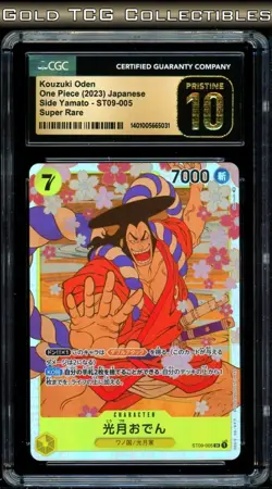 CGC 10 PRISTINE ⭐ One Piece Kouzuki Oden ST09-005 SR Yamato Deck Promo Japanese - Image 1