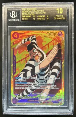 2024 One Piece Bon.KureiBentham Secret Rare #EB01-061 BGS 10 Black Label - Image 1