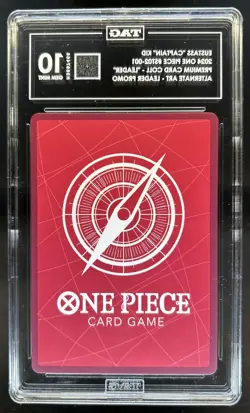 2024 One Piece Eustass Captain Kid Premium Alt Art Promo #ST02-001 TAG 10 - Image 2