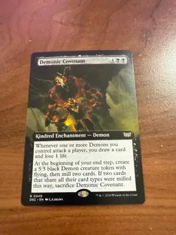 Demonic Covenant (Extended Art) Commander: Duskmourn: House of Horror Regular - Image 1