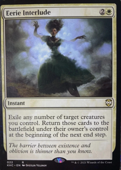 Eerie Interlude - Commander: Kaldheim RARE MtG TCG Card # 022 - Image 1