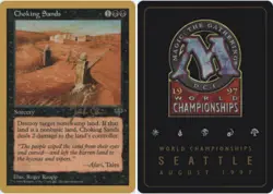 Choking Sands - Jakub Slemr - 1997 ~ Moderately Played World Championship A MTG - Image 1