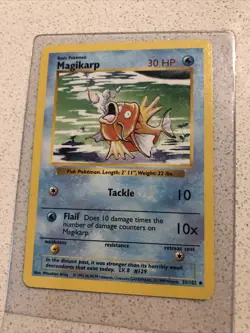 Magikarp 35/102 Shadowless Base Set Pokemon Card - Near Mint - Image 1