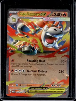 2025 Pokemon Mega Evolution Camerupt ex Double Rare #022/132 - Image 1