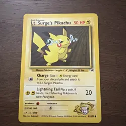 Pokemon Lt. Surge's Pikachu Gym Heroes 81/132 - Image 1